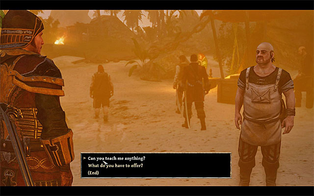 You must first complete a side quest associated with Booze. - Kila - Trainers - Risen 3: Titan Lords - Game Guide and Walkthrough