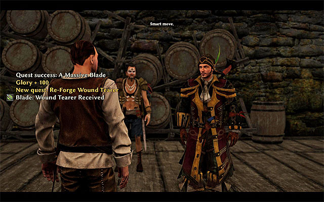 Flynn has the blade on him - Re-Forge Wound Tearer - Weapons quests - Risen 3: Titan Lords - Game Guide and Walkthrough