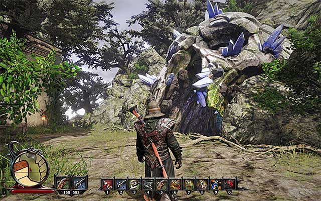 Reach the cave with the crystal portal - Re-Forge Kraken Eye - Weapons quests - Risen 3: Titan Lords - Game Guide and Walkthrough