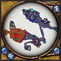 Storm the mine to the North (1) and to the East (2) - Ranconi - Vinci - Rise of Nations: Rise of Legends Game Guide