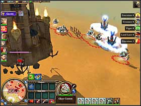 To finish the mission, you have to destroy all 5 Glass Spires - Deserts Edge, Azar Harif - Alin - Rise of Nations: Rise of Legends Game Guide