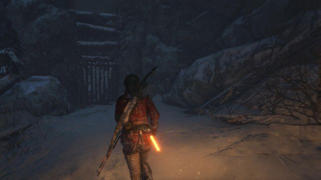 Leave this place and backtrack to the very end of the passage - Rise of the Tomb Raider: Find a way to defeat the bear, walkthrough - Siberian Wilderness - Best Laid Plans - Rise of the Tomb Raider Guide
