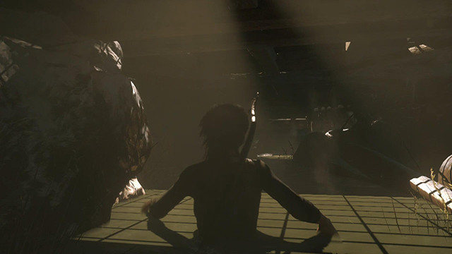 After you watch the cutscene, you only need to get outside, across the hole filled with water - Rise of the Tomb Raider: Hide from the Trinity soldiers, walkthrough - The Way Out - Rise of the Tomb Raider Guide