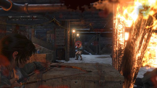 While killing more soldiers, keep running up the location - Rise of the Tomb Raider: Regroup with Jacob, walkthrough - Alone Again - Rise of the Tomb Raider Guide