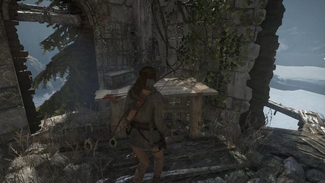 Before you reach the signal fire stack, you will get to one of the lower levels - Rise of the Tomb Raider: Light the Signal Fire on the Spire, walkthrough - Prepare for Battle - Rise of the Tomb Raider Guide