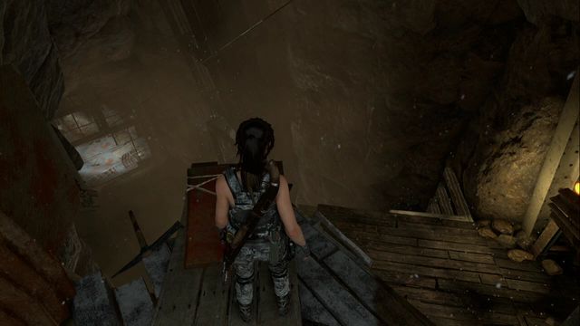 The path leads deeper into the mine. - Rise of the Tomb Raider: Tomb - Red Mines 2/9, Soviet Installation secrets - Soviet Installation - Rise of the Tomb Raider Guide