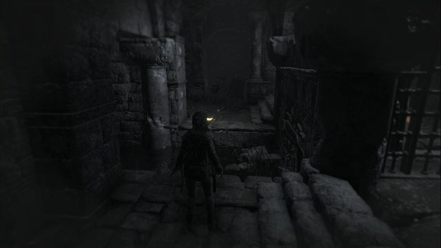 After the fight in this location, return to the big chamber, where you find an opened descent into the catacombs - Rise of the Tomb Raider: Documents, The Acropolis secrets, locations, tips - The Acropolis - Rise of the Tomb Raider Guide