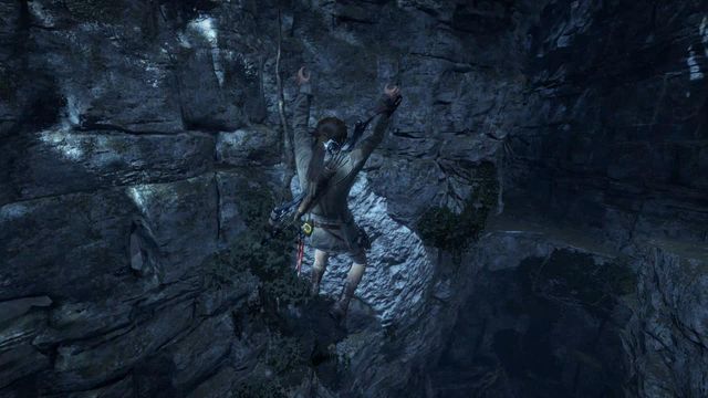 Using both the rope and the hatchet, make it over to the exit of the tunnel - Rise of the Tomb Raider: Find a safe path to the Remnant village, walkthrough - Back to the Forest - Rise of the Tomb Raider Guide
