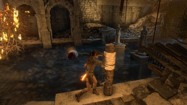 Rise of the Tomb Raider: Find a way to escape with the Atlas, walkthrough