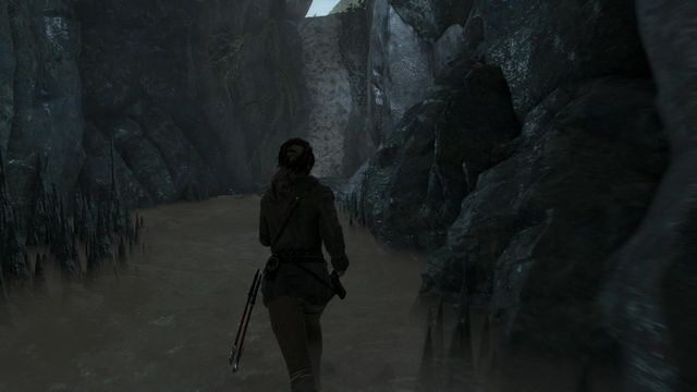 After you exit the water, you will get outside, by climbing over the wall shown in the screenshot - Rise of the Tomb Raider: Return to the valley, walkthrough - Escape the Archive - Rise of the Tomb Raider Guide