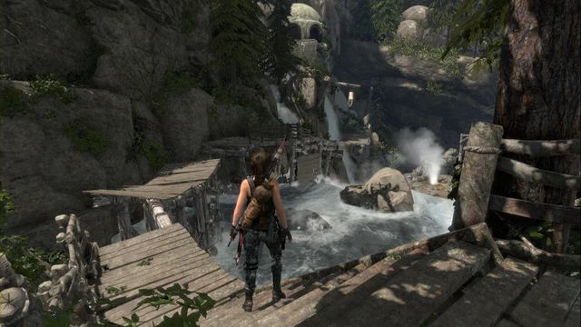 The path to the tomb. - Rise of the Tomb Raider: Tomb - House of the Afflicted 6/9, Geothermal Valley - Geothermal Valley - Rise of the Tomb Raider Guide