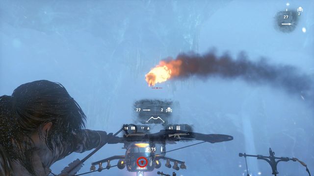 The helicopter the final boss, of a kind - Rise of the Tomb Raider: Fight your way to the Chamber of Souls, walkthrough - The Divine Source - Rise of the Tomb Raider Guide