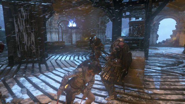 In between individual attempts to destroy the helicopter, you will still have to fight other opponents - Rise of the Tomb Raider: Fight your way to the Chamber of Souls, walkthrough - The Divine Source - Rise of the Tomb Raider Guide