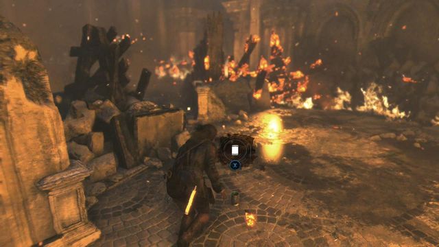 After you wound Konstantin for the first time, the fight becomes more difficult, because all of the columns will be destroyed - Rise of the Tomb Raider: Fight your way to the Chamber of Souls, walkthrough - The Divine Source - Rise of the Tomb Raider Guide