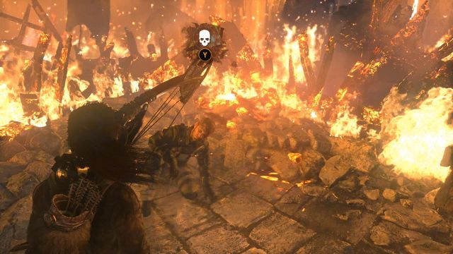 Konstantin is defeated and Lara can land the last blow - Rise of the Tomb Raider: Fight your way to the Chamber of Souls, walkthrough - The Divine Source - Rise of the Tomb Raider Guide