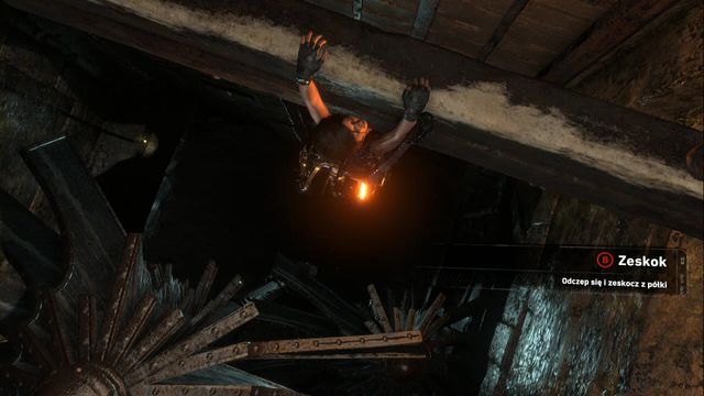 Climb down now (there is another Relic by the rock on the left) - Rise of the Tomb Raider: Tomb - Ancient Cistern 3/9, Soviet Installation secrets - Soviet Installation - Rise of the Tomb Raider Guide