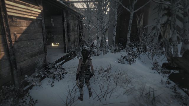 Right in front of the gate and the tower next to it, there is a hole in the fence, to the right in the corner - Rise of the Tomb Raider: Relics, Soviet Installation secrets, map, tips - Soviet Installation - Rise of the Tomb Raider Guide