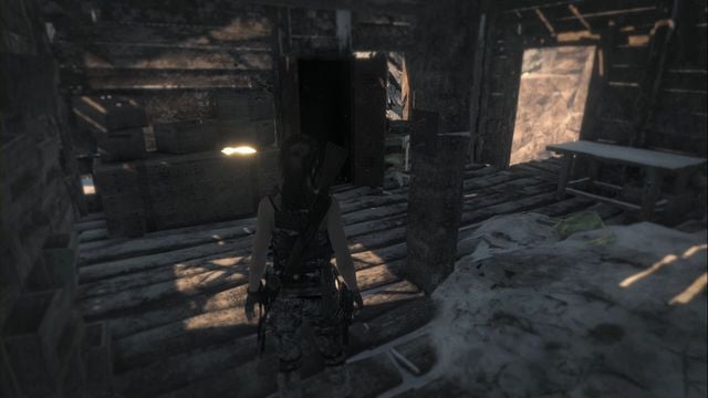 On the crates in the center oft he house - Rise of the Tomb Raider: Documents, Soviet Installation secrets, map, tips - Soviet Installation - Rise of the Tomb Raider Guide