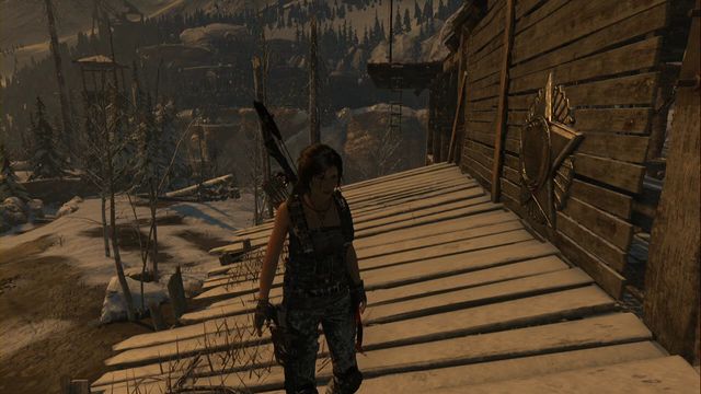 You find it on the wall of the wooden structure that you can climb onto over the crate right next to it - Rise of the Tomb Raider: Murals, Soviet Installation secrets, map, tips - Soviet Installation - Rise of the Tomb Raider Guide