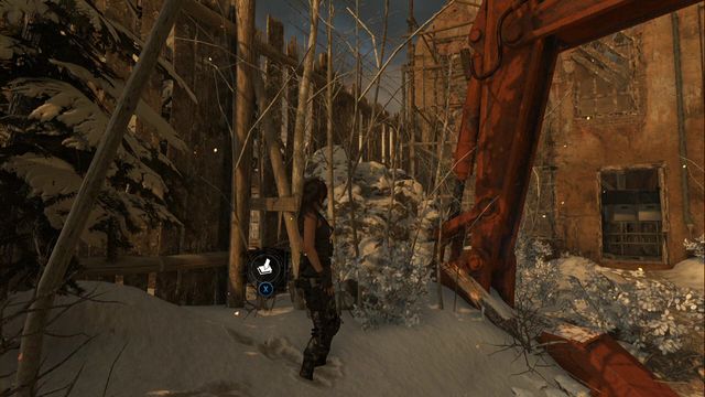 Next to the excavators hoe - Rise of the Tomb Raider: Survival Caches, Soviet Installation secrets, map, tips - Soviet Installation - Rise of the Tomb Raider Guide