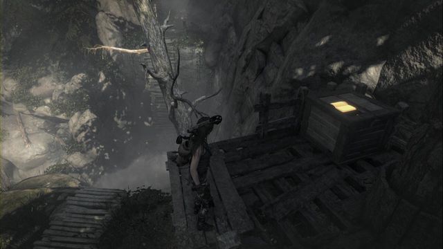 On the platform attached to the tree - Rise of the Tomb Raider: Documents 16-33, Geothermal Valley secrets - Geothermal Valley - Rise of the Tomb Raider Guide