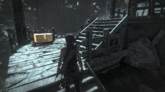 The hunting platform in the forest - Rise of the Tomb Raider: Chests and crypt treasures, Geothermal Valley secrets - Geothermal Valley - Rise of the Tomb Raider Guide