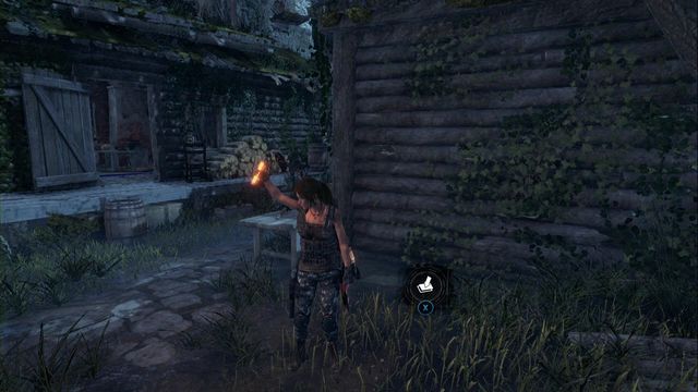 Behind the wooden cottage - Rise of the Tomb Raider: Chests and crypt treasures, Geothermal Valley secrets - Geothermal Valley - Rise of the Tomb Raider Guide