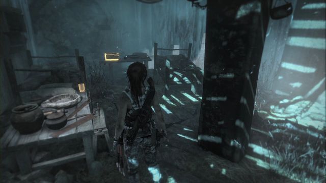 At the ground floor the building, between beds - Rise of the Tomb Raider: Relics, Lost City secrets, locations, tips - Lost City - Rise of the Tomb Raider Guide