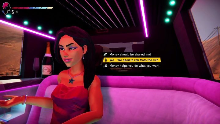 The labels on the in-game choices are key - Road 96: Chapter 1 - walkthrough - Walkthrough - Road 96 Guide, Walkthrough