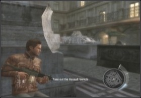 Hide quickly behind the central statue - Silence Rurik - Walkthrough - Robert Ludlums The Bourne Conspiracy - Game Guide and Walkthrough