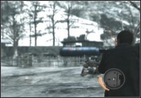 Shoot at it and you'll become invisible for the sniper, at least for a while - Survive the Professor - Walkthrough - Robert Ludlums The Bourne Conspiracy - Game Guide and Walkthrough