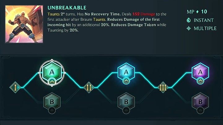 In the picture above, you will find our suggested way of developing Braum' - Ruined King: Braum - character build, skills, runes - Buildy - Ruined King Guide