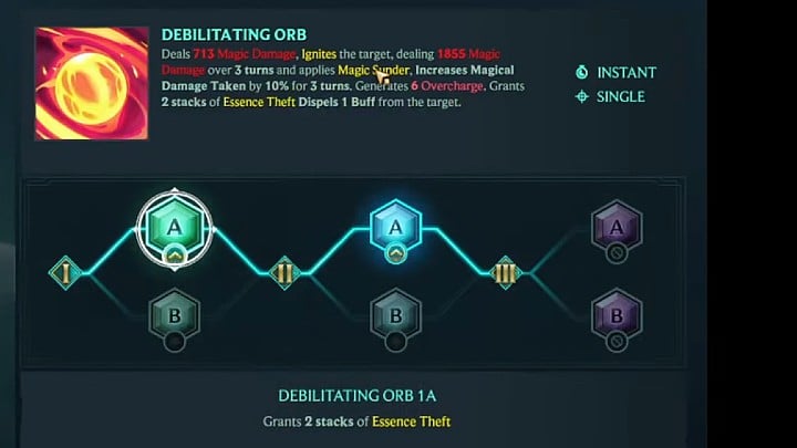 In the picture above, you will find our suggested way of developing Ahri' - Ruined King: Ahri - character build, skills, runes - Buildy - Ruined King Guide