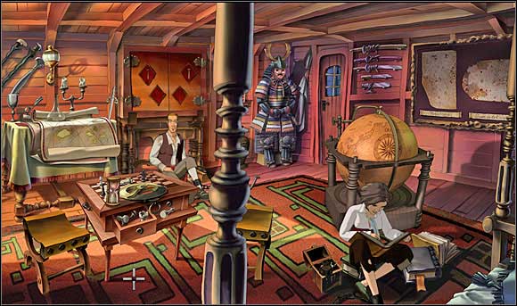 Brushian looked around - Removing the shackles - Chapter VI: The Hidden Beacon of Avernus - Runaway 2: The Dream of the Turtle - Game Guide and Walkthrough