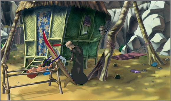 Brian decided to look at the cove again - Activating the A.M.E.B.A. - Chapter III: Simpler than an ameba - Runaway 2: The Dream of the Turtle - Game Guide and Walkthrough