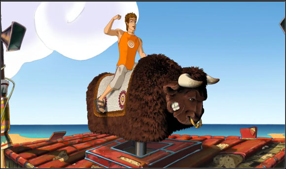 Now Knife had nothing against borrowing the motorboat to Brian - Getting the motorboat - Chapter II: Surfin' Mala - Runaway 2: The Dream of the Turtle - Game Guide and Walkthrough