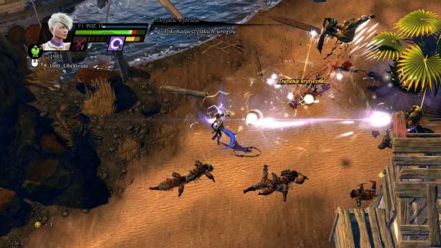 Shooting several lightning bolts, within a short period of time eliminates threat quickly. - Claire, Serafia paladin - Characters - Sacred 3 - Game Guide and Walkthrough