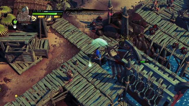 You can destroy the battleships with several attacks or with bombs. - Quay of Pelias - Campaign mode - Sacred 3 - Game Guide and Walkthrough