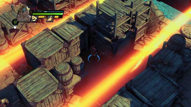 You will walk into the location shown in the screenshot - Quay of Pelias - Campaign mode - Sacred 3 - Game Guide and Walkthrough