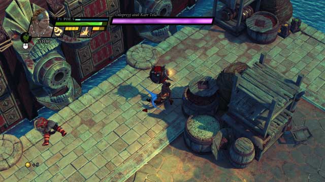 Throw bombs at the ship to destroy it bit by bit. - Quay of Pelias - Campaign mode - Sacred 3 - Game Guide and Walkthrough