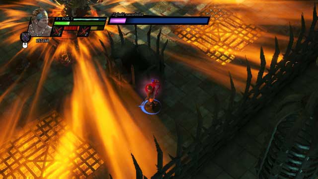 You need to hide (the screenshot), otherwise you will get hit hard - Shaddars Cage - Campaign mode - Sacred 3 - Game Guide and Walkthrough