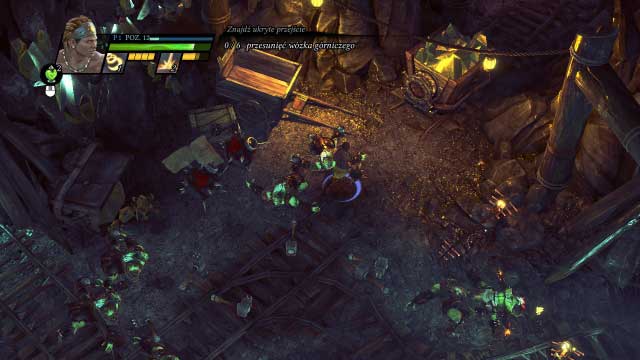 You need to move the cart to open the way for yourself. - Alkazaba Mines - Campaign mode - Sacred 3 - Game Guide and Walkthrough