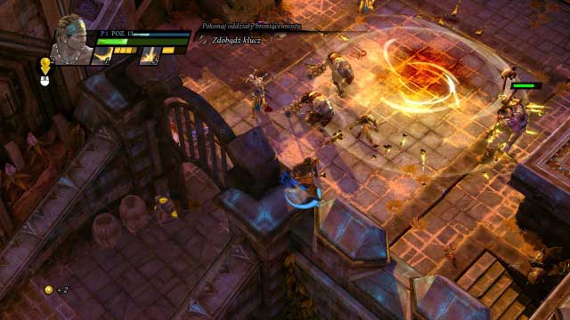 The yellow circle shows the range. - Palambron Fortress - Campaign mode - Sacred 3 - Game Guide and Walkthrough