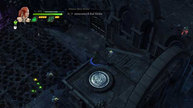 Entering the circular button stops some of the spikes, thanks to which you can pass by. - Braverock - Campaign mode - Sacred 3 - Game Guide and Walkthrough