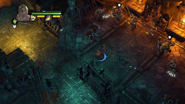 It is good idea to retreat a bit and attack the enemies in the narrow passage. - Enigmars Fortress - Campaign mode - Sacred 3 - Game Guide and Walkthrough