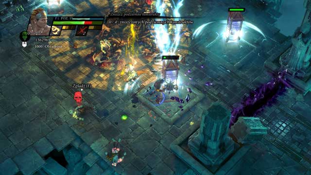 After you destroy all of the devices, evacuate. - Zhurag - Campaign mode - Sacred 3 - Game Guide and Walkthrough