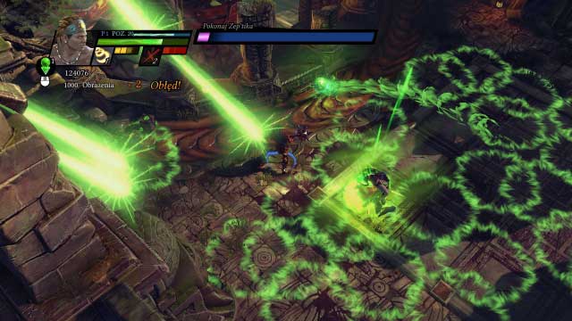 Finding the right spot saves you from damage. - Azabrak Ruins - Campaign mode - Sacred 3 - Game Guide and Walkthrough