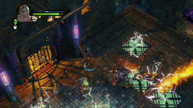 Being shocked with electricity deals damage to you. - Grey Veil - Campaign mode - Sacred 3 - Game Guide and Walkthrough