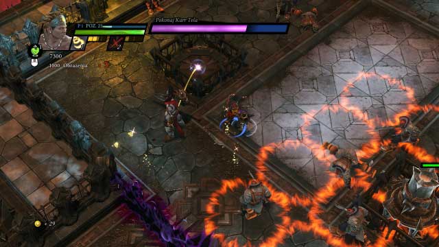 The less health points the boss has, the more mortars he starts - Asghar - Campaign mode - Sacred 3 - Game Guide and Walkthrough