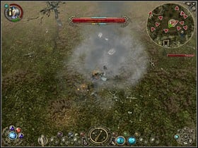 Go to the village called Sarthaz [5] where you will be attacked by the Swirling Mist of Miasma once again - [LP] Chapter 6 Main quests - Light Path - Sacred 2: Fallen Angel - Game Guide and Walkthrough